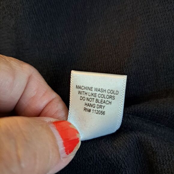 Zenana Star Applique Sequin Colorful Frayed Hemlines Short Sleeve Top NWOT  XL - Picture 12 of 13